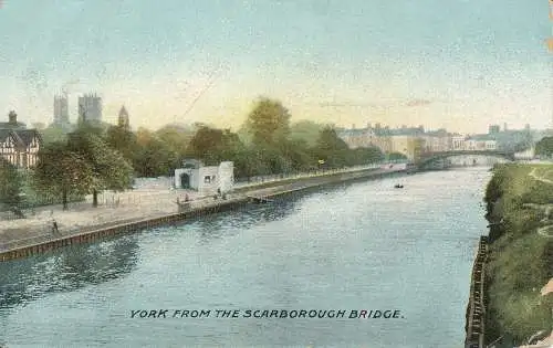 PC67349 York von der Scarborough Bridge. 1906