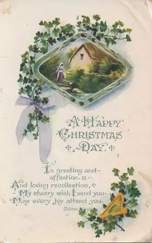 PC69851 Grußkarte. Frohe Weihnachten. W. und K. 1923