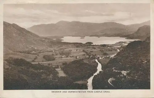 PC67654 Skiddaw und Derwentwater von Castle Crag. 1942