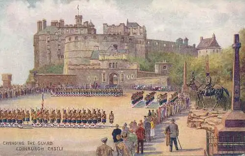 PC69476 Den Schutz ändern. Edinburgh Castle. Lachs. Nr. 4295