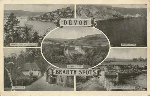 PC67355 Devon Beauty Spots. Multi-View. 1953