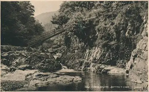 PC67590 Bergarbeiterbrücke. Bettws Y Coed. Judges Ltd. Nr. 1953. 1931