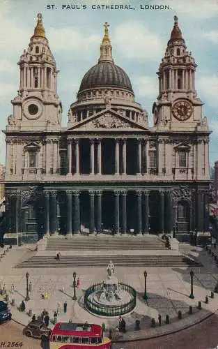 PC67625 St. Pauls Kathedrale. London. Valentinstag. Valesque. 1960