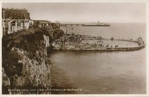 PC69267 Badewanne und Pier. Cliftonville. Margate. RP