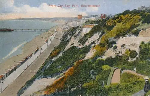 PC71346 vom Zickzackpfad. Bournemouth. 1922