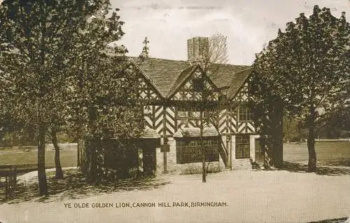 PC67495 Ye Olde Golden Lion. Cannon Hill Park. Birmingham. Dennis