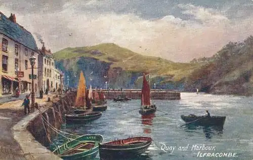 PC67890 Kai und Hafen. Ilfracombe. Tuck. Öle. Nr. 7839