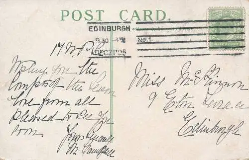 PC69453 Edinburgh Princes Street. 1905