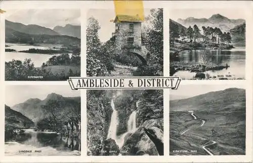 PC71187 Ambleside und District. Multi-View. Abraham. RP