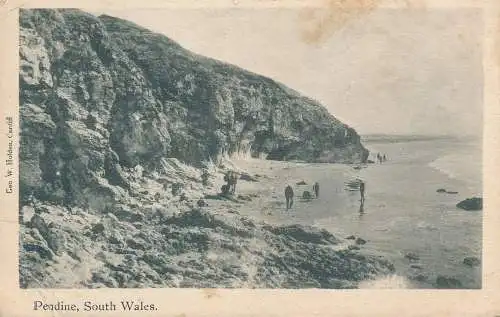 PC67596 Pendine. Südwales. W. Holden. 1905