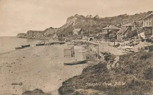 PC71282 Steephill Cove. I.O.W. Valentinstag. 1920