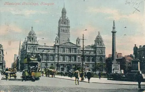 PC69457 Kommunale Gebäude. Glasgow. Valentinstag. 1905