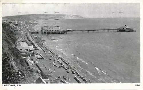 PC70961 Sandown. I.W. The Bay. Nr. 656a. 1957