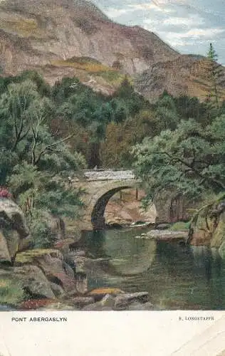 PC69403 Brücke Abergaslyn. E. Langbügel. Hildesheimer. 1905