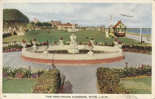 PC70021 The Esplanade Gardens. Ryde. I.O.W. 1951