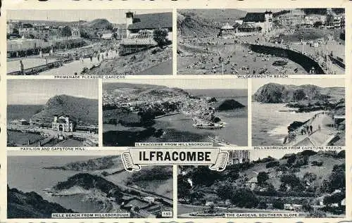 PC68935 Ilfracombe. Multi-View. 1958