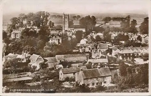 PC71542 Carisbrooke Village. I.O.W. RP. 1953