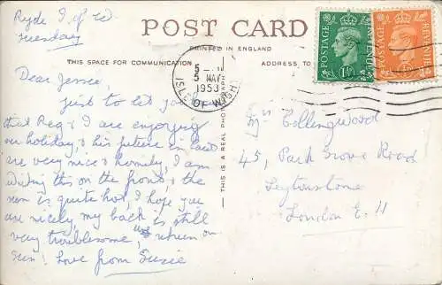 PC71542 Carisbrooke Village. I.O.W. RP. 1953