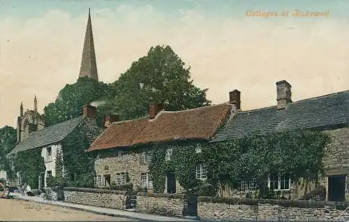 PC68145 Cottages in Bakewell. 1909