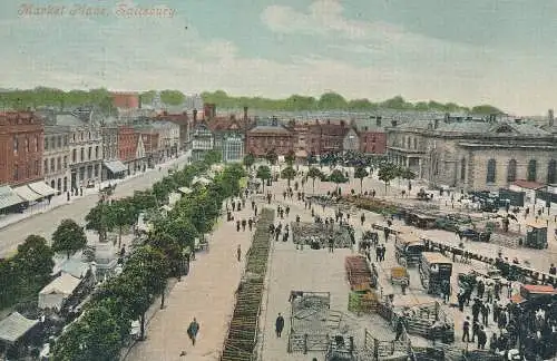 PC70236 Marktplatz. Salisbury. Valentinstag. 1910