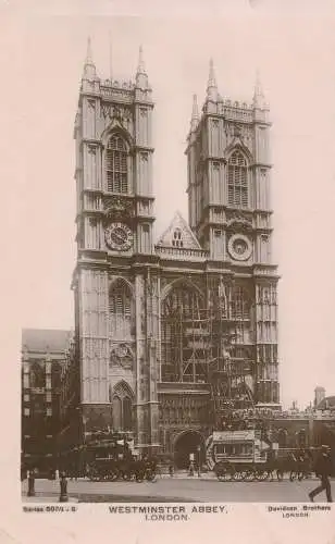 PC68371 Westminster Abbey. London. Davidson Brothers. RP. 1907