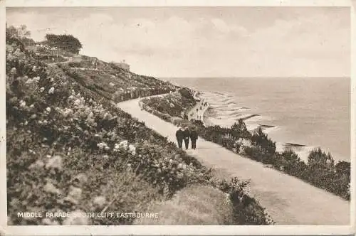 PC69824 Mittlere Parade. South Cliff. Eastbourne. 1929