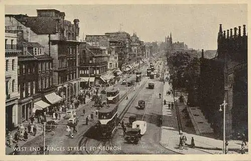 PC70157 West End Princes Street. Edinburgh. 1948