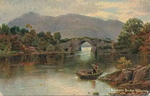 PC68272 Brickeen-Brücke. Killarney. Hildesheimer. 1907