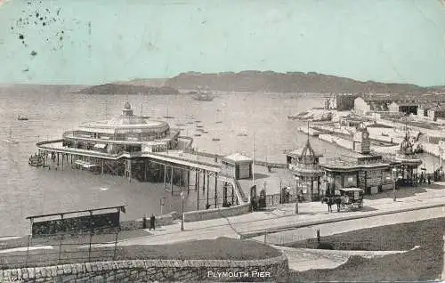 PC68115 Plymouth Pier. Zierlich. 1904