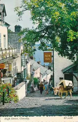 PC69775 High Street. Clovelly. Bamforth. 1973