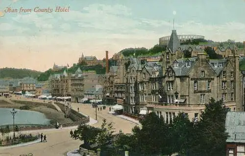 PC71418 Oban vom County Hotel. Valentinstag. 1912