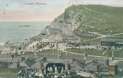 PC68721 Schlussstein. Ilfracombe. Ingram Clark. Britannia. 1906