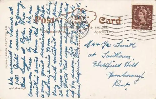 PC71297 Das alte Dorf. Shanklin. I.W. Dean. Die Bucht. Nr. 613. 1954