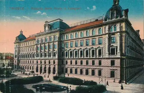 PC70912 Triest. Palast der Post und Telegrafen. 1919