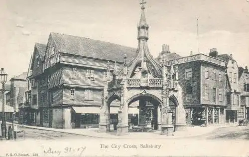 PC71453 Das Stadtkreuz. Salisbury. F.G.O. Stuart. Nr. 293