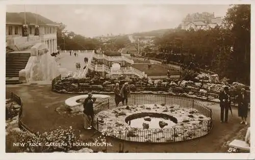 PC70147 New Rock Gardens. Bournemouth. RP. 1931