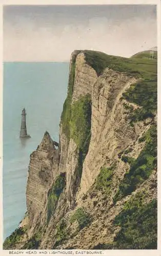 PC67980 Strandkopf und Leuchtturm. Eastbourne