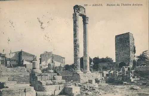 PC69629 Arles. Ruinen des antiken Theaters. Nr. 109. 1912. B. Hopkins