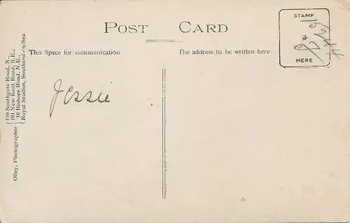 PC68074 alte Postkarte. Eine Frau im Hut. Olley