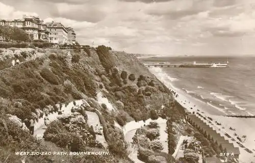 PC69654 West-Zickzack-Pfad. Bournemouth. RP