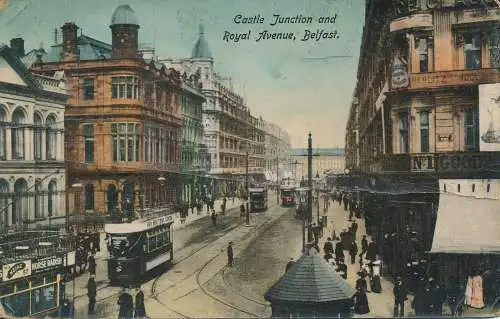 PC71110 Castle Junction und Royal Avenue. Belfast. Philco