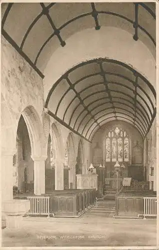 PC71145 Innenraum. Widecombe Kirche. O. Harvey