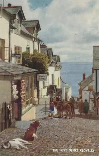 PC69776 Die Post. Clovelly. Lachs. Nr. 1174c