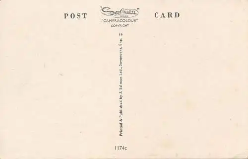 PC69776 Die Post. Clovelly. Lachs. Nr. 1174c