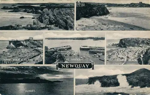 PC68761 Newquay. Multi-View. Valentinstag. Silber. 1962