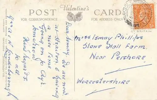 PC69240 Der Hafen. Girvan. Valentinstag. Silber. Nr. B1970. 1950