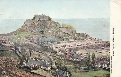 PC69405 Schloss Mont Orgueil. Trikot. J. Goodman. 1905