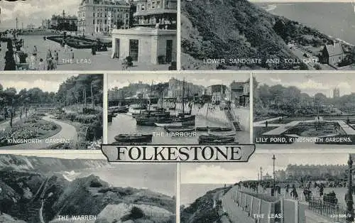 PC71135 Folkestone. Multi-View. Valentinstag. Silber. 1963