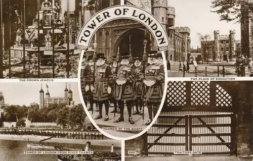 PC68702 Tower of London. Multi-View. RP. 1961