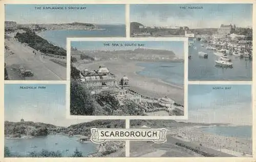 PC70906 Scarborough. Multi-View. Dennis. 1955